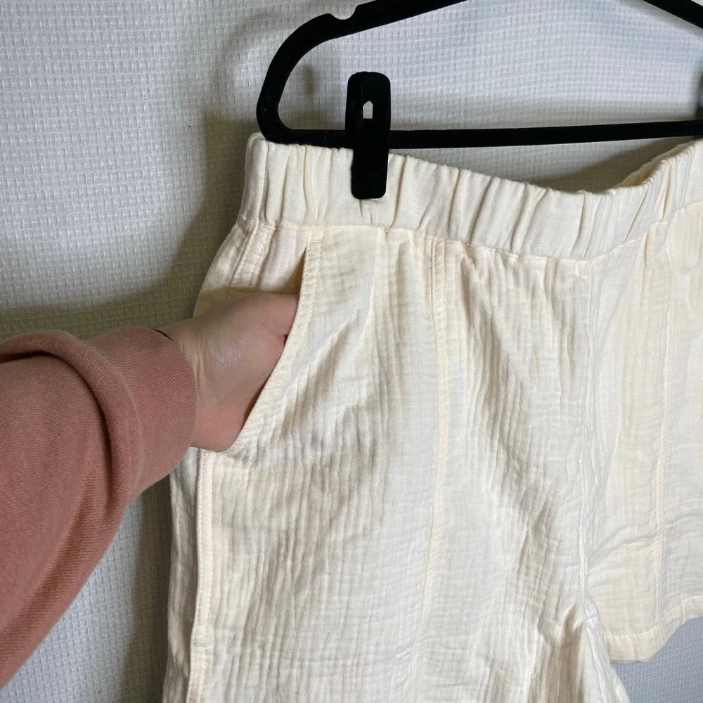 Madewell | Womans‎ Cream Shorts XXL Cotton Pockets - Picture 3 of 9